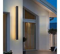 Wmmner Led Alumiup Down Wall Light Outdoor Indoor Wall Lamp Long Black Wall Sconce Warm White, Ip67 Waterproof Garden Lights Patio Terrace Hallway Porch Wall Spot Lights Lofty Ambition/40Cm/a