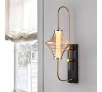Wmmner Led Industrial Wall Light Interior Lighting Amber Glass Modern Wired Wall Lights Indoor Wall Lighting 10W 3000K Wall Lights/52Cm