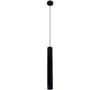 Wmmner Led Long Tube Light Modern Aluminum Cylinder Chandelier Adjustable Height Suspension Lamp,Led Ceiling Lamp/Warm Light/70Cm-Black