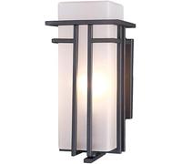 Wmmner Led Outdoor Wall Lamp Victorian Aluminum Modern Minimalist Wall Hanging Lamp/Bianco/37Cm