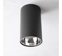Wmmner Led Spotlight Cylinder Ceiling Spot Light Black Flush Mount Ceiling Downlight Accent Lamp Hallway Lighting Fixture Ceiling Spotlights for Living Room Kitchen Dining Room/Silver4000K/24W