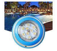 Wmmner Led Swimming Pool Lights, Underwater Wall Lamp Ip68 Waterproof 24V Pond Lights for Hotels, Patio, Villa, 8 Colors/White/15W24V