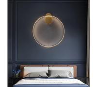 Wmmner Light Copper Brass Wall Sconce Lighting Living Room Porch Aisle Background Wall Decoration Lamp - Minimalist Master Bedroom Bedside Wall Lampchandeliers,One Color-D54Cm/One Color/D44Cm