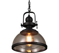 Wmmner Light Fixture Retro Glass Chandelier Industrial Style Restaurant Living Room Led Light Living Room Bar Internet Cafe Hot Pot Shop Iron Droplight,Led Ceiling Lamp