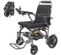 Wmmner Lightweight Electric Wheelchair for Adults, Only 19.8Kg, Foldable Power Wheelchair, 28Km Long Travel Range, All Terrain Motorized Wheelchair for Seniors, Portable