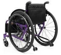 Wmmner Lightweight Sports and Leisure Wheelchairs for Adults, with Quick Release Rear Wheels & Anti-Tip Wheels -Adjustable Footrest and Seat Height,4-Inch Swivel Wheels, 24-Inch Rear Wheels