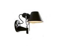 Wmmner Little with a Straw Hat Wall Lamp in Hotel Rooms, Study Rooms, Bedroom Lights, Hotel Wall Lamps(Black)/Black