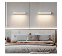 Wmmner Long Led Wall Light Set of 2,12/18/30W Interior Exterior Long Wall Sconce with Acrylic Lampshade,Ip65 Wall Lamp for Porch Garden Patio Corridor Garage/White Light/50Cm/19.69In30W