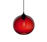 Wmmner Lustre En Verre, Lustre Moderne Simple À Une Tête, Lampe de Salon, Lampe de Salle À Manger, Lampe de Chambre, Lampe de Chevet, Lampe de Bar, Lampe de Café - Couverture Jaune 25 * 25 Cm (Blu/Cap
