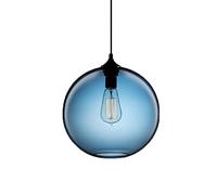 Wmmner Lustre En Verre, Lustre Moderne Simple À Une Tête, Lampe de Salon, Lampe de Salle À Manger, Lampe de Chambre, Lampe de Chevet, Lampe de Bar, Lampe de Café - Couverture Jaune 25 * 25 Cm (Blu/Cou