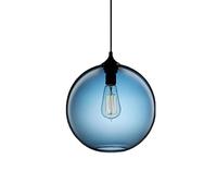 Wmmner Lustre En Verre, Lustre Moderne Simple À Une Tête, Lampe de Salon, Lampe de Salle À Manger, Lampe de Chambre, Lampe de Chevet, Lampe de Bar, Lampe de Café - Couverture Jaune 25 * 25 Cm (Blu/Cou