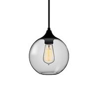 Wmmner Lustre En Verre, Lustre Moderne Simple À Une Tête, Lampe de Salon, Lampe de Salle À Manger, Lampe de Chambre, Lampe de Chevet, Lampe de Bar, Lampe de Café - Couverture Jaune 25 * 25 Cm (Blu/Cou