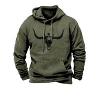 Wmmner Mens Hoodies Pullover Trendy Graphic Round Neck, Modern Style Draw Stpocket Warm Athletic Hooded Sweatshirts Gym Workout Casual Hoody Long Sleeve/Camouflage/XXL