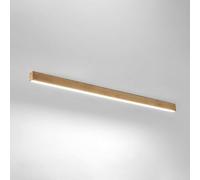 Wmmner Modern Ceiling Light, Dimmable Led Ceiling Light Fixture with Remote Control, Linear Ceiling Lighting Fixtures Compatible with Living Room Kitchen,Led Ceiling Lamp/Original Wood Grain/60Cm