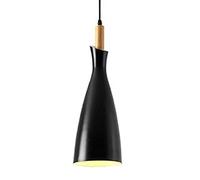 Wmmner Modern Industrial Hanging Lights Single Head Light Creative Simple Suspensiom Lamp Semi-Flush Mount European Ceiling Lighting Fixture for Kitchen Island Dining Room Over/Black