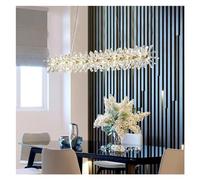 Wmmner Modern K9 Crystal G4 Led Chandelier Living Room Dining Room Bedroom Chandelier,Led Ceiling Lamp/One Color/L100Cm