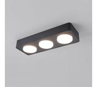 Wmmner Modern Led Ceiling Light, Square Exposed Mounted Downlight, 3000K/4000K/6000K 3 Color Adjustable Ceiling Downlight, Hardwired Indoor Ceiling Lamp for Hallway Corridor Kitchen Foyer(White,1-Li/K