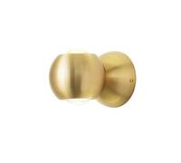 Wmmner Modern Led D Wall Sconce Round Globe Decor Lamp Mid-Century Metal Base Light for Hotel Living Room Restaurant Corridor Kitchen-Copper a Model 10 * 15Cm/Gold/10 * 15Cm