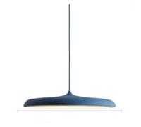 Wmmner Modern Led Lamp Art Design Metal Iron Suspension UFO Round Plate Lights Fixture - Thin - Hanging Living Room,Ceiling Chandelier/Blu/D40Cm 36W