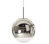 Wmmner Modern Led Mirror Plated Ball Chandelier, E27 Silver/Gold Adjustable Lamp, Restaurant Stair Ceiling Lamp, Restaurant Bar Ceiling Lamp/Silver/15Cm