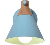 Wmmner Modern Mi-Ni Indoor Lighting Fixture Wall Lamparon Color Wall Lights Simple Tieyi a Skirt Lampshade Sconce E27 Base Wall Lighting,for Living Room/Blu