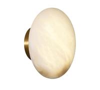 Wmmner Modern Minimalist Wall Mounted Lamp, Round Marble Stone Wall Lighting for Kitchen Island Living Room Dining Room