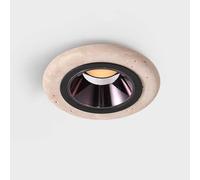 Wmmner Modern round Ceiling Light Travertine Flush Mount Ceiling Lamp 12Cm Wabi Sabi Style Ceiling Light Fixture for Living Room Dining Room Study Villa Bedroom Corridor Children's Room Hall Entryway/