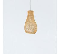 Wmmner Modern Simple Bamboo Chaner Natural Wicker Rattan Bamboo Lantern Lampe27 Hand-Woven Chaner Bamboo Lampshade Decorative Lamp Restaurant Hotel Lighting