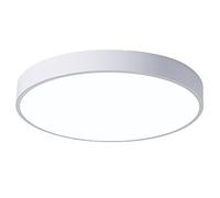 Wmmner Modern Ultra-Thin Flat Led Light Industrialaroon Circular Ceiling Lamp Ironwork Colorful Lighting Nordic Energy Saving Fixture for Child Room Hallway Entryway/White/19.7In