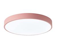 Wmmner Modern Ultra-Thin Flat Led Light Industrialaroon Circular Ceiling Lamp Ironwork Colorful Lighting Nordic Energy Saving Fixture for Child Room Hallway Entryway/Pink/19.7In