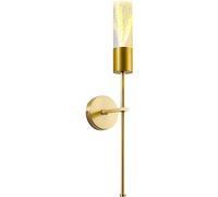 Wmmner Modern Wheat Ear Wall Sconce Light - Black/Golden Led Wall Lamp for Bedroom Living Room and Corridor,