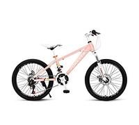 Wmmner Mountain Bike, 20-Inch Variable Speed-Country Bicycle with 24 Variable Speed and Low Span Frame, for Boys and Girls/Pink