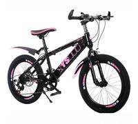 Wmmner Mountain Bike 22 inch Steel Frame Children's Bike Double Disc Brake Speed Change 7-14 Years Old Male and Female Students/B/20 Inches