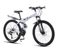 Wmmner Mountain Bike 26 inch High Carbon Steel Portable Folding Speed Bike Double Shock Absorption Bike for Men and Women/a/24-Speed