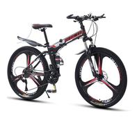 Wmmner Mountain Bike 26 inch High Carbon Steel Portable Folding Speed Bike Double Shock Absorption Bike for Men and Women/a/24-Speed