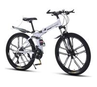 Wmmner Mountain Bike 26 inch High Carbon Steel Portable Folding Speed Bike Double Shock Absorption Bike for Men and Women/a/24-Speed