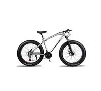 Wmmner Mountain Bike 26 inch Off-Road Atv 24 Speed Snowmobile Speed Mountain Bike 4.0 Big Tire Wide Tire Bicycle,Silver,Golden,A/Silver/a