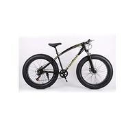 Wmmner Mountain Bike 26 inch Off-Road Atv 24 Speed Snowmobile Speed Mountain Bike 4.0 Big Tire Wide Tire Bicycle,Silver,Golden,A/Black/a