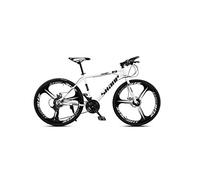 Wmmner Mountain Bike Adult Mountain Bike 26 inch Double Disc Brake One Wheel 30 Speed Off-Road Speed Bicycle Men and Women,B,A/E/a