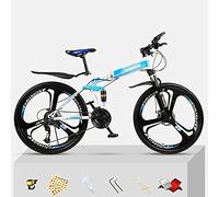 Wmmner Mountain Bike Steel Frame Bicycle for Boys, Girls, Men and Women 21/24/27 Speed Gear 26 inch Wheels for a Path, Trail & Mountains/Red/21 Speed/Blue/21 Speed