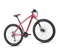 Wmmner Mountain Bikes 27.5 inch for Adults Men Women, 27 Speed Aluminum Alloy Hardtail Mountain Bicycle with Front Suspension, Dual Disc Brake & Adjustable Seat,Red,15 inch/Red/17 inch