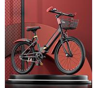 Wmmner Mountain Folding Bicycle High Carbon Steel 22 inch Youth Pedal Bicycle 6-15 Years Old Boys and Girls Students Middle and Large Children/C/20 Inches