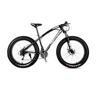 Wmmner Mountainbike, Erwachsene Rennrad 24 Zoll 21/24/27 Geschwindigkeit Männer Frau Öl Frühling Gabel Front Gabel Fahrt Blau-20 21 Geschwindigkeit/Schwarzer/26 21 Geschwindigkeit