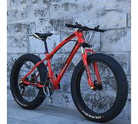 Wmmner Mountainbike, Erwachsene Rennrad 24 Zoll 21/24/27 Geschwindigkeit Männer Frau Öl Frühling Gabel Front Gabel Fahrt Blau-20 21 Geschwindigkeit/Rot/24 24 Geschwindigkeit