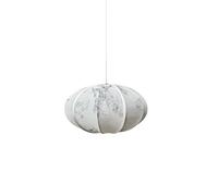 Wmmner New Chinese Simple Lantern Round Chandelier,Handed Printed Fabric Light,Indoor Adjustable Height Ceiling Light Fixture for Kitchen Island Dining Room Bedroom Hallway Living Room