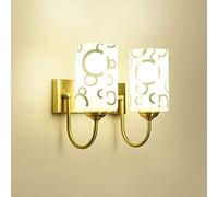 Wmmner Nordic Copper Wall Lights Creativity Simple Glass Wall Sconce Indoor Decorations Wall Lamp Bedroom Bedside Light Postmodern Living Room Restaurant Lighting Fixtures/A/1Alight