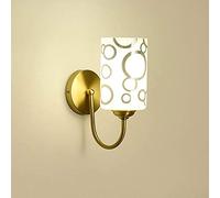 Wmmner Nordic Copper Wall Lights Creativity Simple Glass Wall Sconce Indoor Decorations Wall Lamp Bedroom Bedside Light Postmodern Living Room Restaurant Lighting Fixtures/A/1Alight