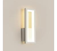 Wmmner Outdoor 16W Three-Color Adjustable Square Wall Mount Lamp Simple and Modern Led Wall Sconce Lighting/Bianco