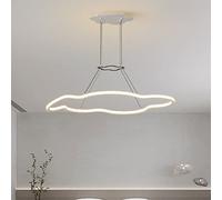 Wmmner Pendantlight, Modern Light Art Chandelier Dining Room Living Room Hanging Lamp Adjustable Three-Color Light White Chandelier Study Clothing Store Ceiling Lamp Modern V-Intage(Black)/White
