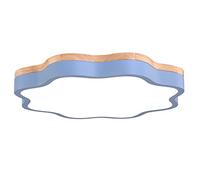 Wmmner Postmodern Child Room Ceiling Lamp Scandinaviaarons Flat Light 3 Color Temperatures Metal Lighting Bright Wooden Canopy Panel Lights for Dining Villa Bedroom Entryway/Blue
